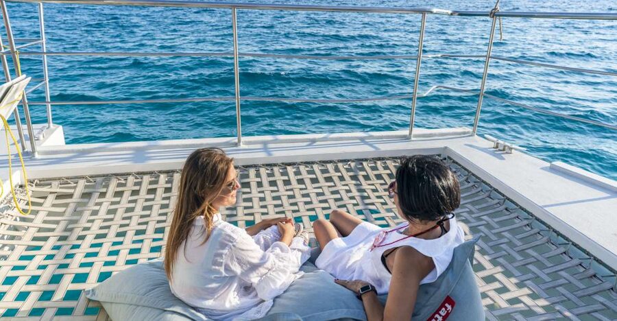 Palma: Catamaran Cruise with Swimming and Snorkelling - The coast toward Cap Enderrocat and Cala Vella