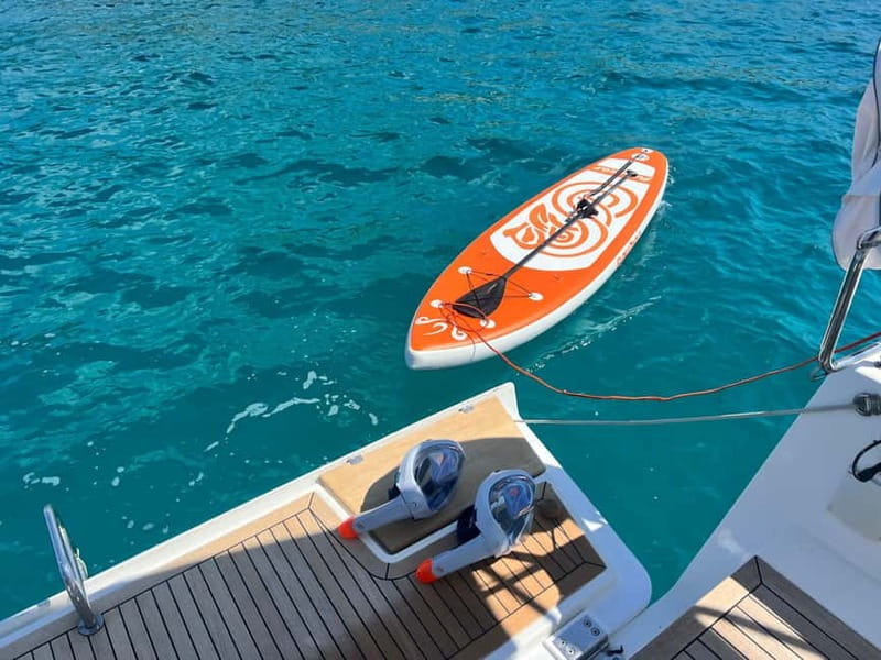 Palma de Mallorca: Sailing Tour with Drinks and Tapas - The one-hour anchorage for swimming and paddleboarding