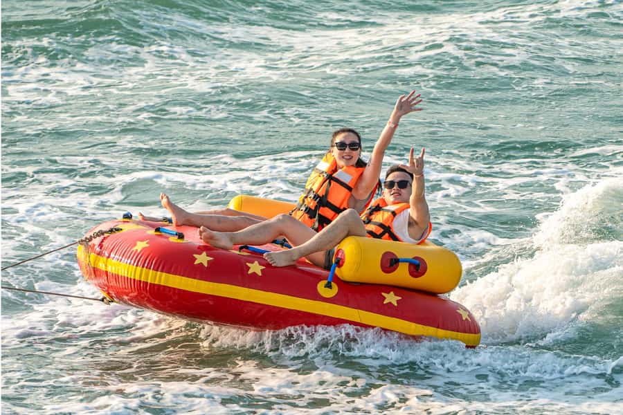 Pattaya: 3-Island Hopping Sunset Yacht & Buffet with Live DJ - The water toys and what they mean for your day