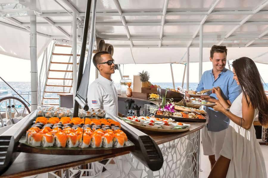 Phuket: Coral and Racha Islands Hype Luxury Catamaran - Racha Island: the stronger snorkeling stop