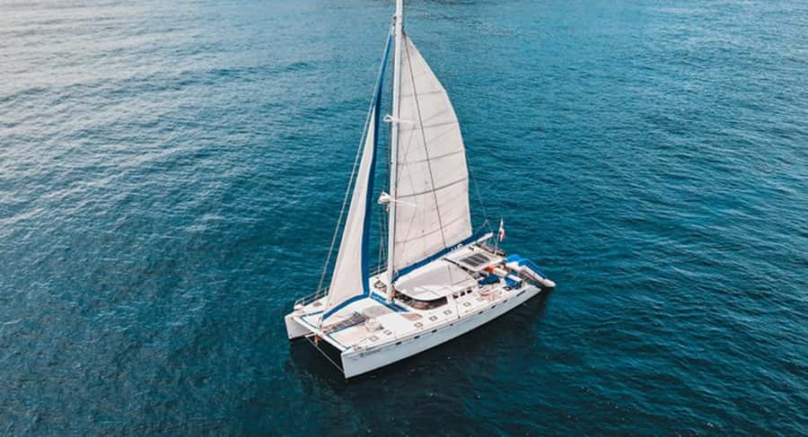 Phuket: Coral and Racha lslands Catamaran Tour with Lunch - From hotel pickup to the Phuket port