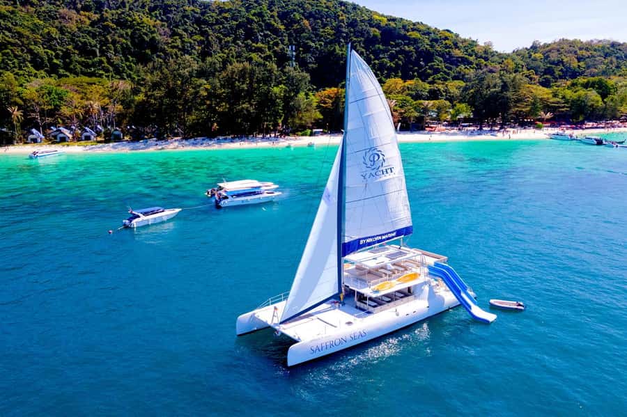Phuket: Coral Island Day Trip and Sunset Dinner by Catamaran - Key points at a glance