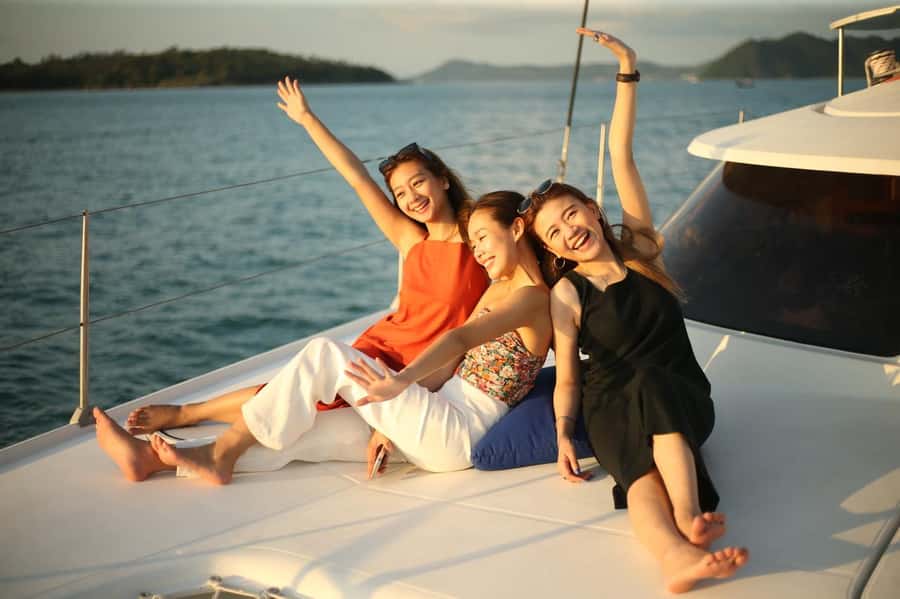 Phuket: Coral Island Day Trip and Sunset Dinner by Catamaran - From Phuket hotels to Chalong Pier