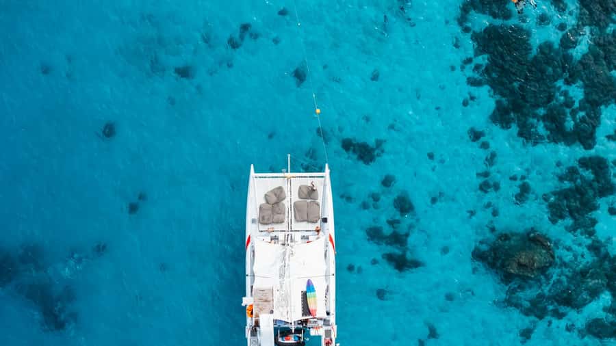 Phuket: Coral, Racha, Promthep Island Catamaran Trip & Lunch - What the catamaran ride feels like