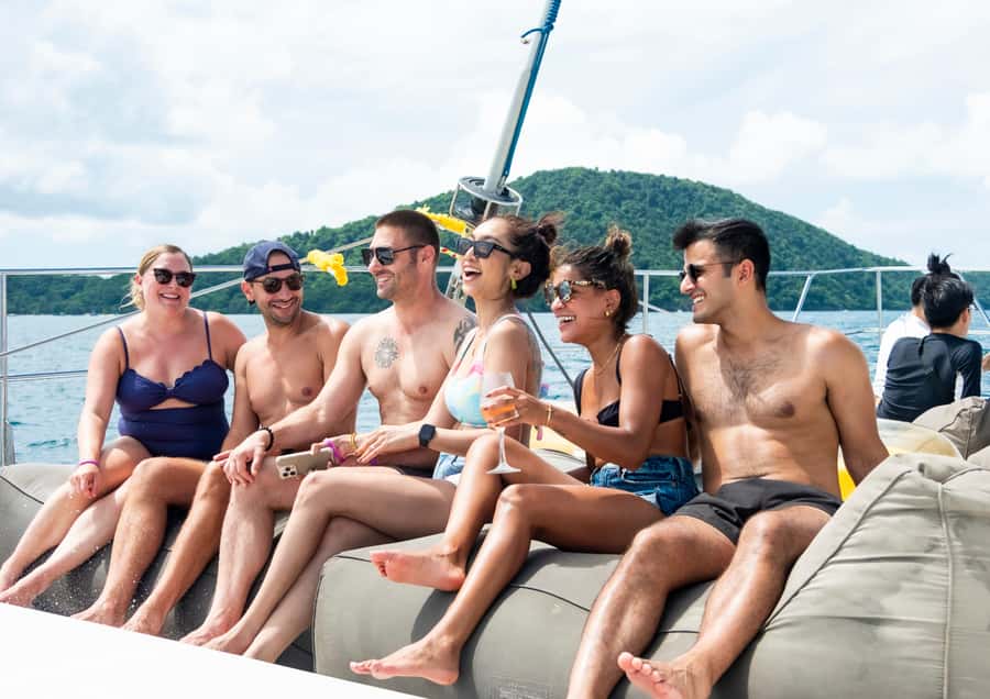 Phuket: Coral, Racha, Promthep Island Party Catamaran trip - Racha Island supplies the postcard beach