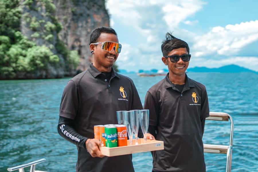 Phuket: Coral & Racha Sunset Luxury Catamaran Party Cruise - Lunch on board, followed by Coral Island and Banana Beach