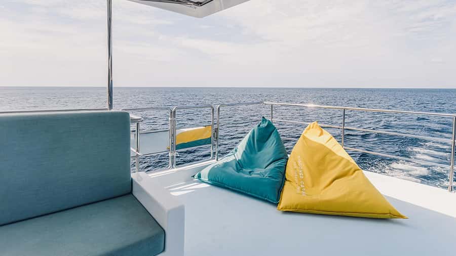 Phuket: Indigo Luxury Yacht to Phi Phi, Maya & Maithon - Lunch with sea views, plus a practical food note