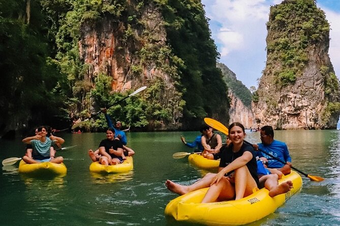 Phuket: James Bond Island & Phang Nga Bay Sunset Luxury Yacht - Canoeing and the krathong ritual at Hong Island