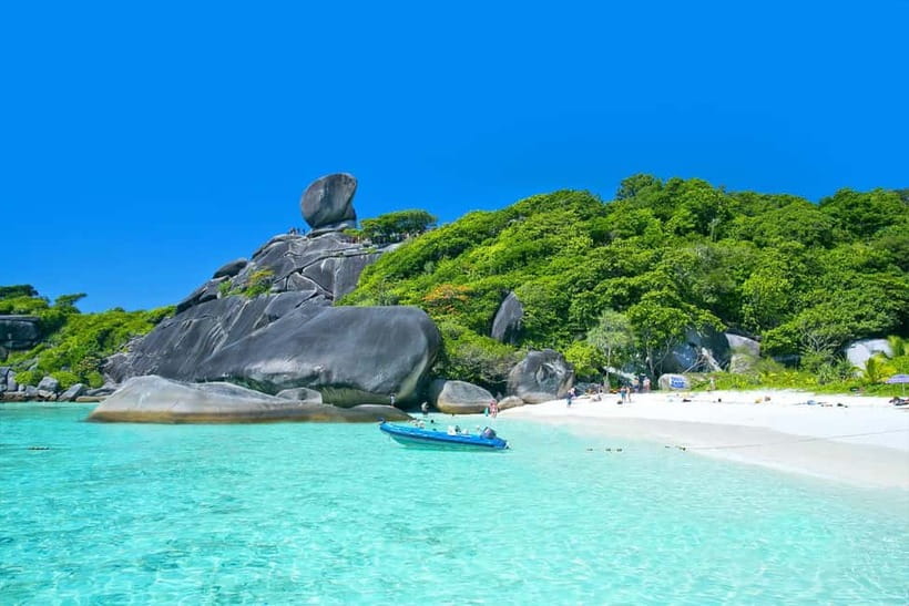 Phuket : Lazy Similan Islands by Catamaran with lunch - Sailing Rock on Island No. 8