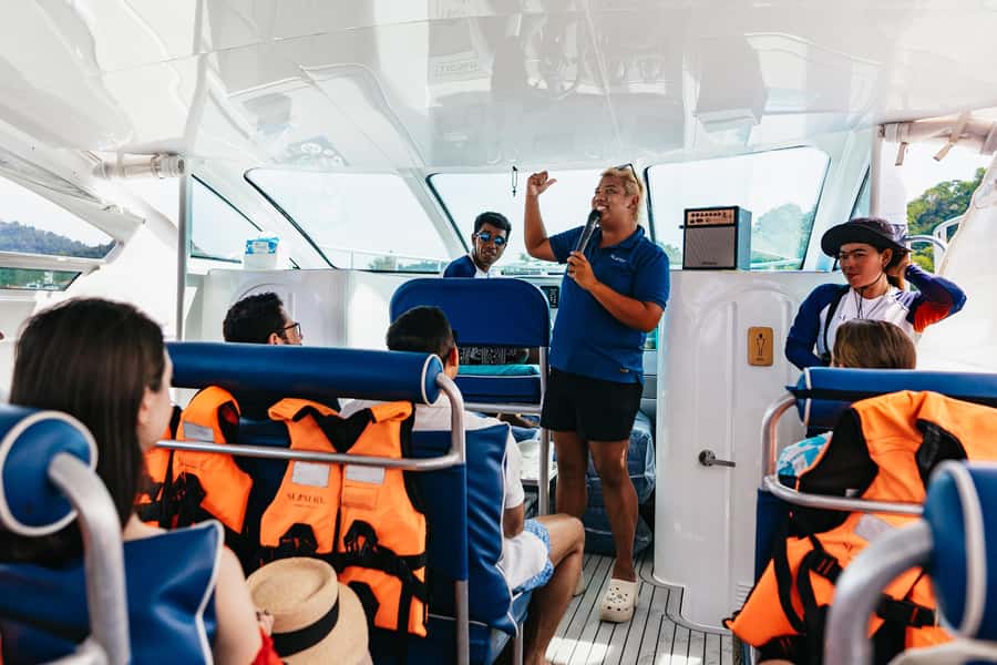 Phuket: Phi Phi Islands Day-Trip by Speed Catamaran - Maiton Island and the sunset return