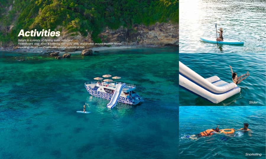 Phuket: Phi Phi Maiton Island Sunset Premium Catamaran Tour - A long day with a soft landing on the sea