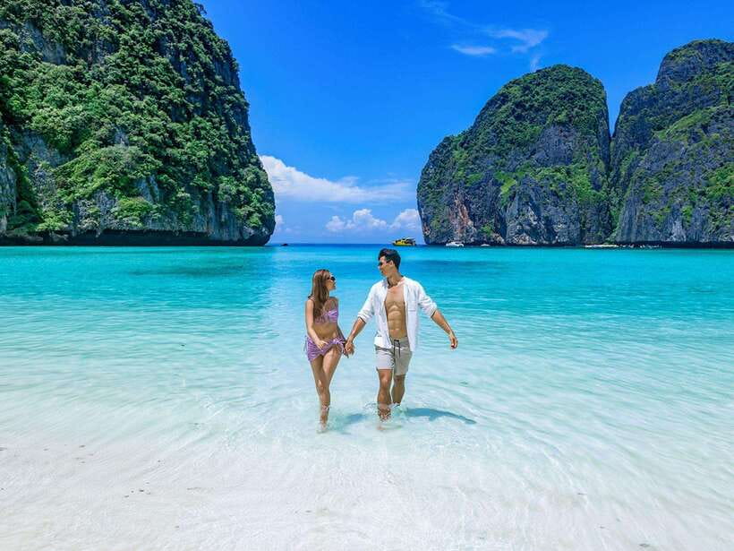 Phuket: Phi Phi, Maya and Khai Or Bamboo Island by Catamaran - Monkey Beach From the Water