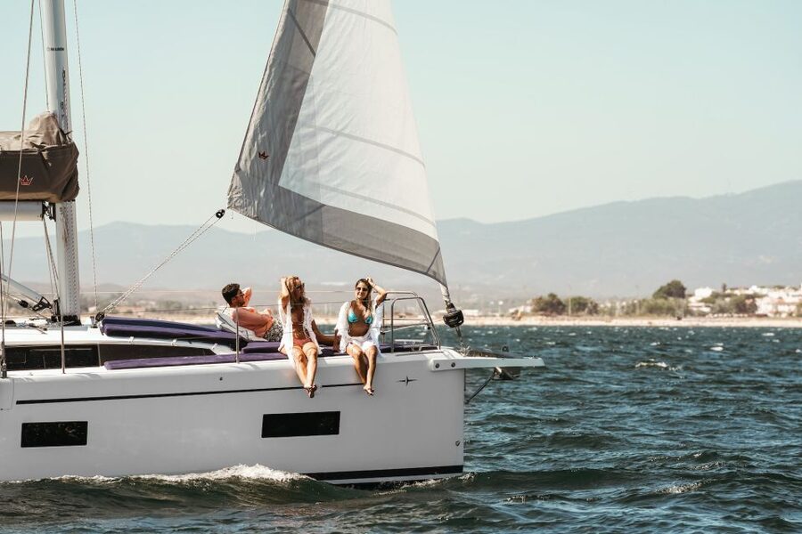 Portimao: Luxury Sail-Yacht Cruise with Sunset Option - Swimming, paddle boards, and time on the water