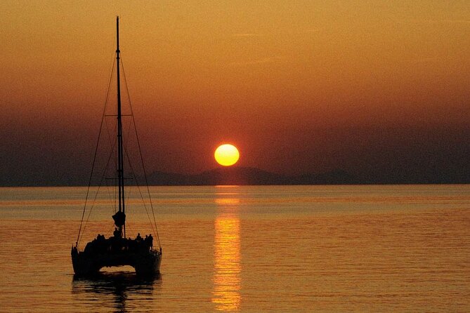 Premium Small-Group Catamaran Cruise with BBQ, Open Bar, Transfer - Before sailing from Vlychada