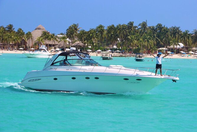 Private 50FT Yacht Rental in Cancún P8 - From Sunset Marina to open Caribbean water
