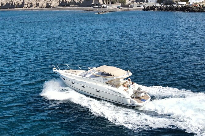 Private all included yacht Tour in Santorini - Red Beach and White Beach swimming stops