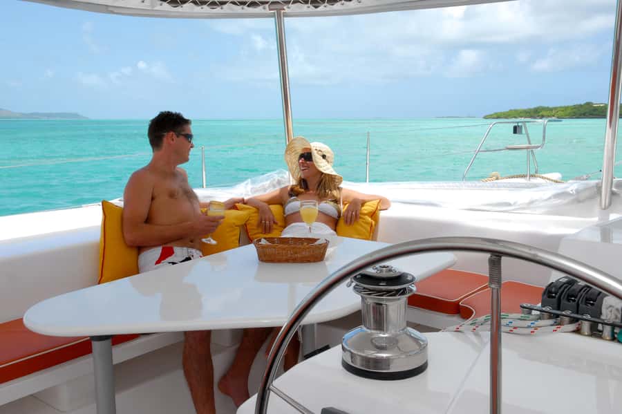 Private Catamaran Charter to Ile aux Cerfs - A Private Start at Pointe Jerome