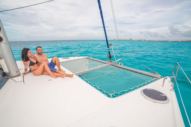 Private Catamaran from Cancun to Isla Mujeres | For up to 30 pepl - Playa Norte gives the day its beach break