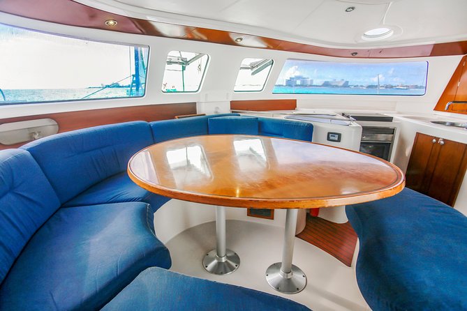 Private Catamaran from Cancun to Isla Mujeres | For up to 30 pp - Snorkeling at the underwater museum and Manchones reef
