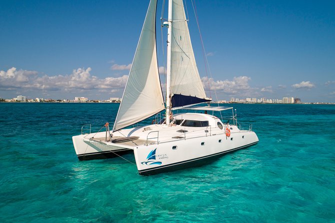 Private Catamaran from Cancun to Isla Mujeres | For up to 40 pp - Playa Norte and its clear water