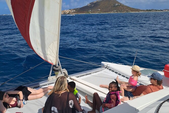 Private Full-Day Luxury Sailing Catamaran Charter in Sint Maarten - A private catamaran day from Philipsburg