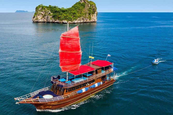 Private Full-Day Red Dragon Yacht for Snorkeling Koh Tan & Visit Pink Dolphin - A classic Thai yacht with room to breathe
