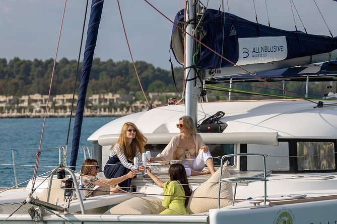 Private Half Day cruise on Catamaran in Corfu - Strogylo, Barbati, Kalami, and Kerasia