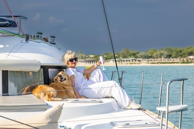 Private Half Day cruise on Catamaran in Corfu - Swimming, snorkeling, and SUP time