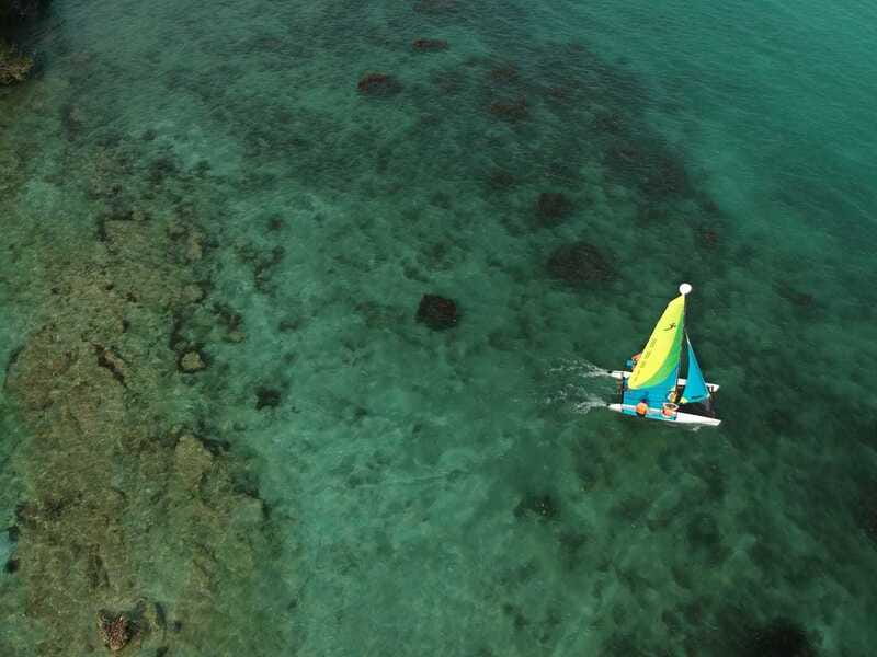 Private Hobie Cat Sailing Tour - Sailing Bacalar Lagoon by catamaran