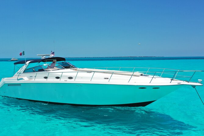 Private Luxury Yacht 55FT Rental in Cancun - Food, Drinks, Music, and Onboard Comfort