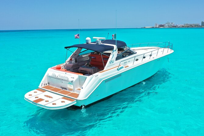 Private Luxury Yacht 55FT Rental in Cancun - Leaving the Nichupte Lagoon