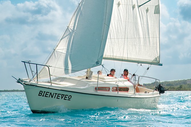 Private Sailboat + Captain for a Day Experience - Cenote de la Bruja and Bacalar’s Darker Water