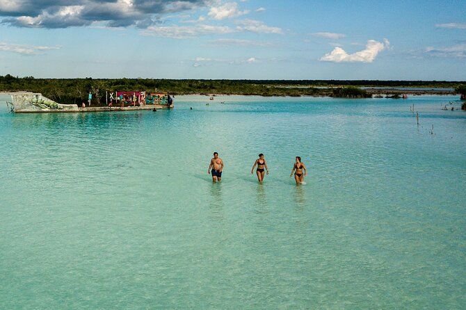 Private Sailing Adventure in Bacalar - Swimming at Canal de los Piratas