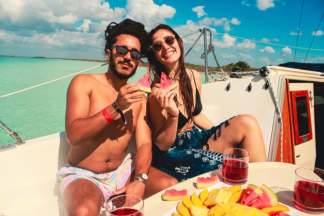Private sailing excursions, nice spacious sailboats. - Leaving Xcabal Boutique Hotel for Bacalar Lagoon