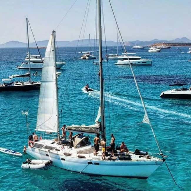 Private Sailing Experience Ibiza; Es Vedra at Sunset - The two-hour secret stop for swimming and paddleboarding