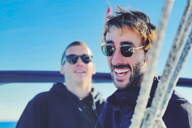 Private Sailing Tour: Enjoy Barcelona from the Sea - Agustín and the tone on board