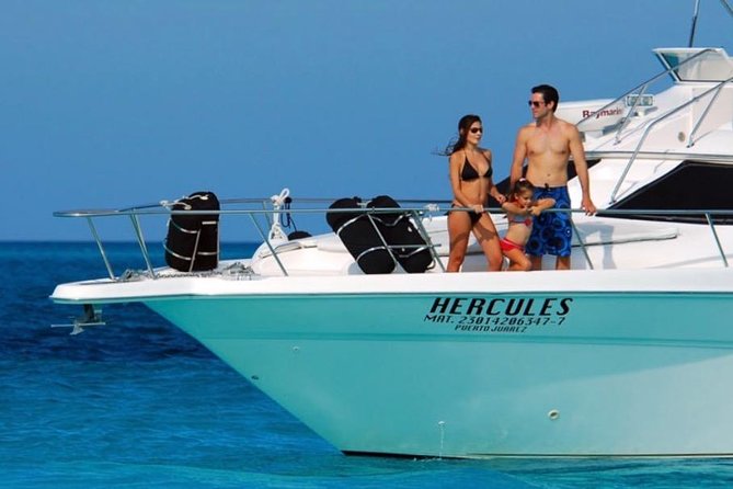 Private Yacht - 46 ft SeaRay Cancun Bay Snorkel 23P4 - What the Isla Mujeres route adds