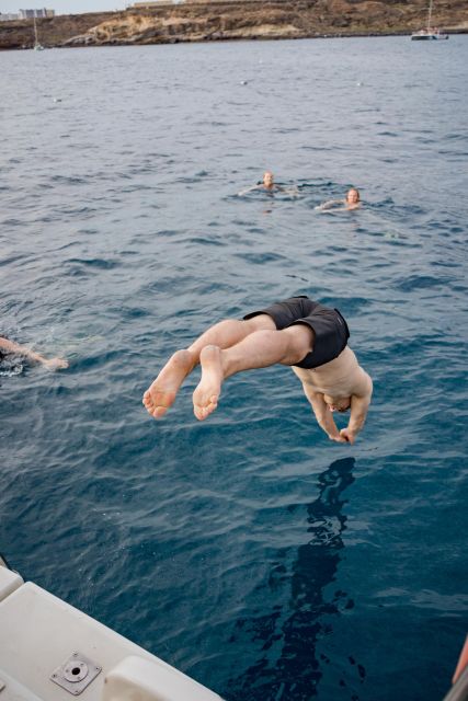 Puerto Colon: Whale and Dolphin Watching Yacht Trip - The secluded cove and swim stop