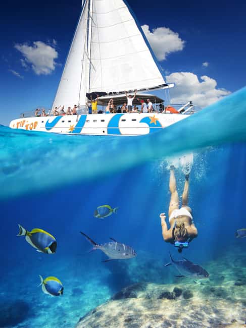 Puerto Plata: Catamaran Snorkeling Trip w/ Buffet & Open Bar - The First Snorkel Stop Before Lunch