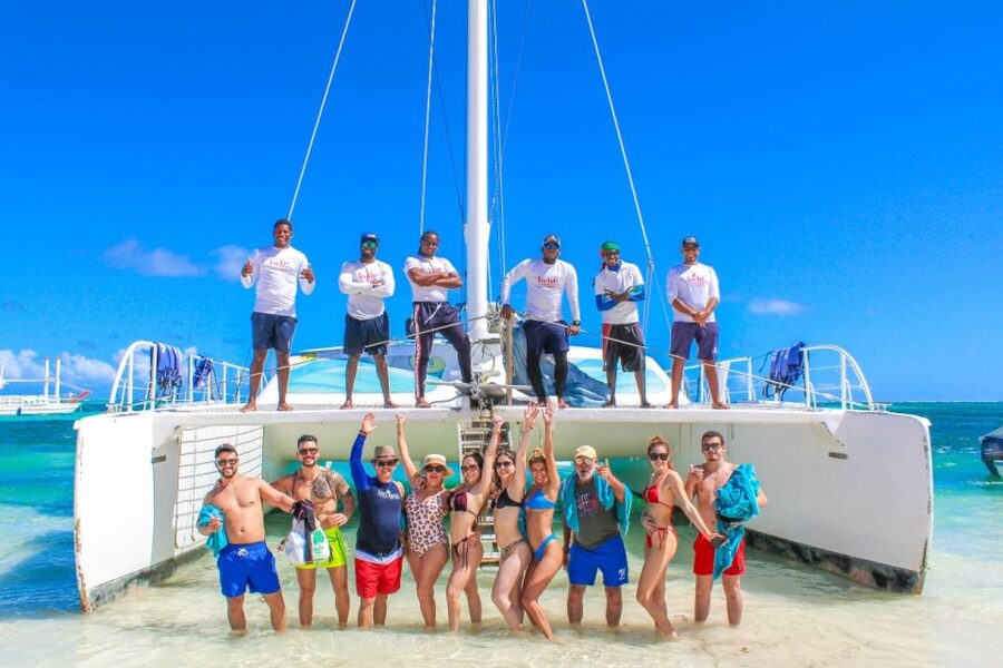 Punta Cana: Catamaran Family Tour - Snorkeling in calm, shallow Caribbean water