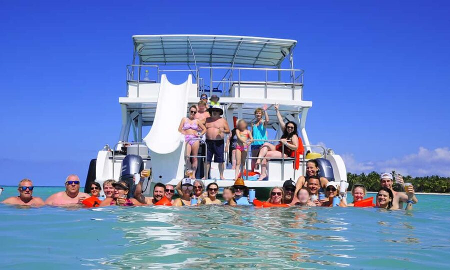 Punta Cana: Catamaran Tour with Reef Snorkeling and Open Bar - The private beach, cove, and changing conditions