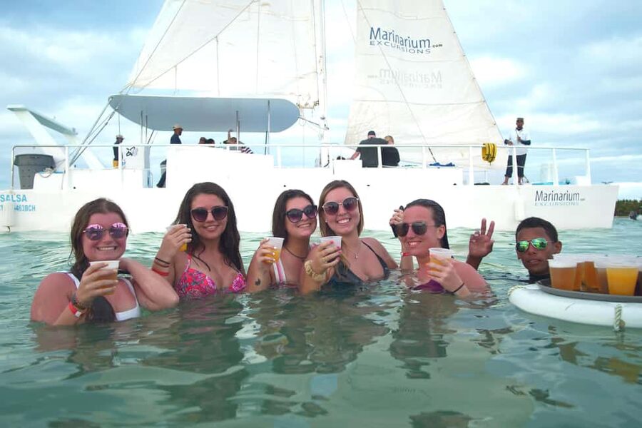 Punta Cana Happy Hour Sailing Cruise - Open bar, snacks, and the floating cocktail bar