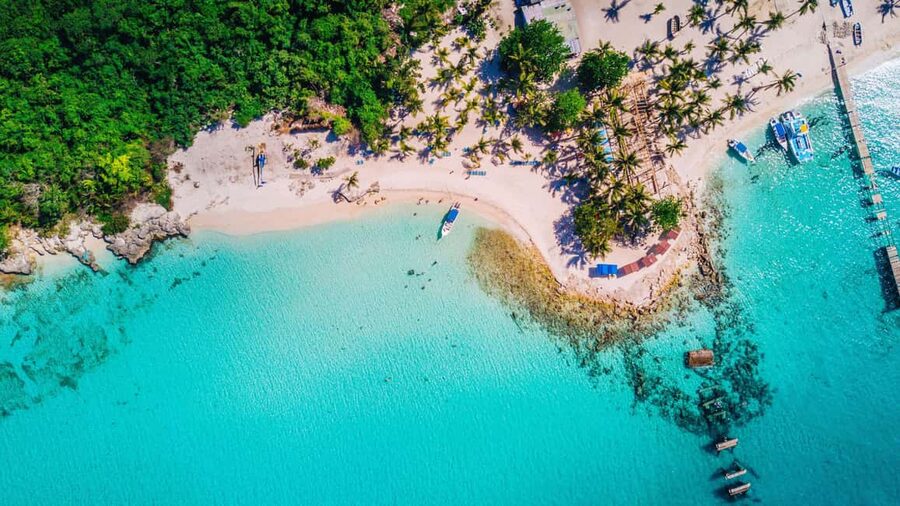 Punta Cana - Santo Domingo: Saona Island VIP Catamaran Tour - Bayahibe, the launch point for Saona