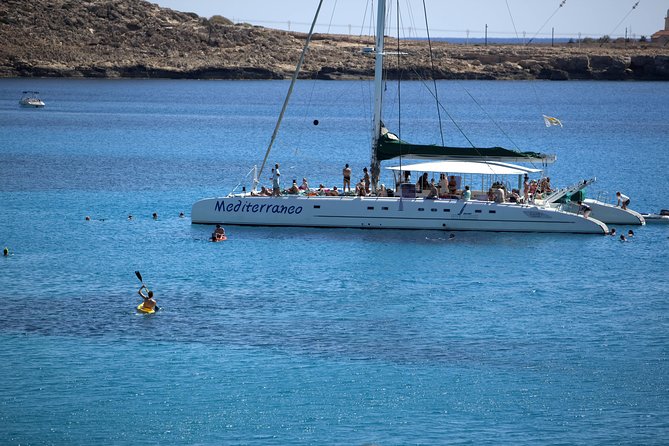 Relaxing Adults-only Blue Lagoon Catamaran Trip from Ayia Napa - Konnos Bay brings lunch and a slower pace