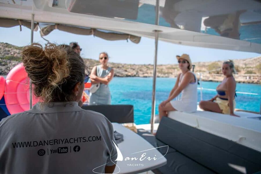 Rethymno Premium Catamaran Cruise: Healthy Lunch & Open Bar - Georgioupoli Bay or Skaleta, Depending on the Weather