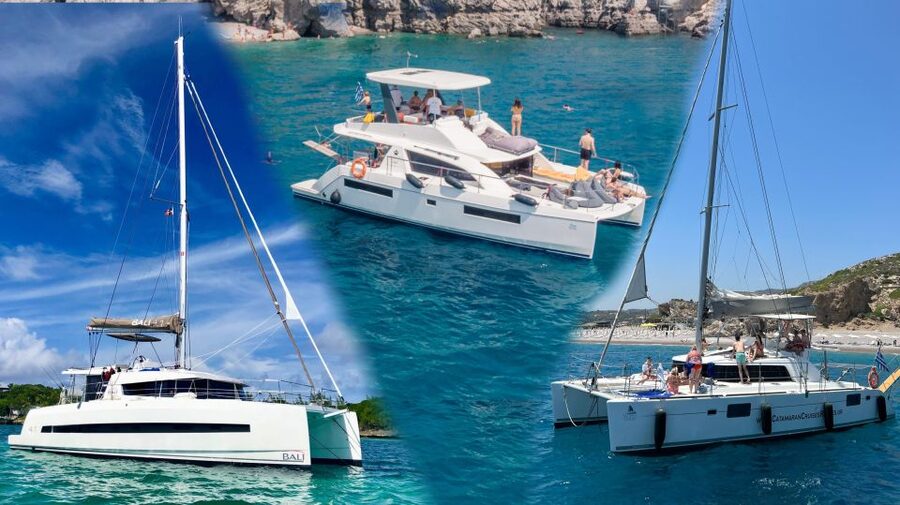 Rhodes: All-Inclusive Catamaran Cruise with Lunch and Drinks - Six hours along Rhodes’ east coast