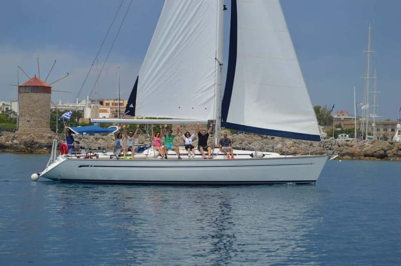 Rhodes: Sailing Yacht Cruise with Food & Drinks (SmallGroup) - Starting at Mandraki Harbor