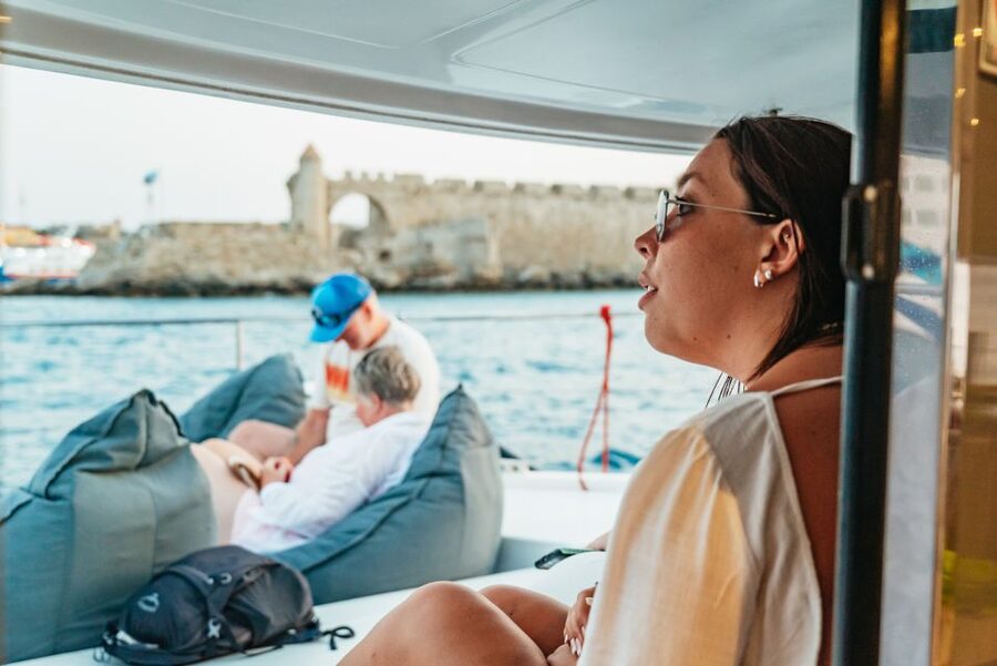 Rhodes: Sunset Catamaran Cruise with Dinner Buffet & Drinks - Who should book this Rhodes cruise?