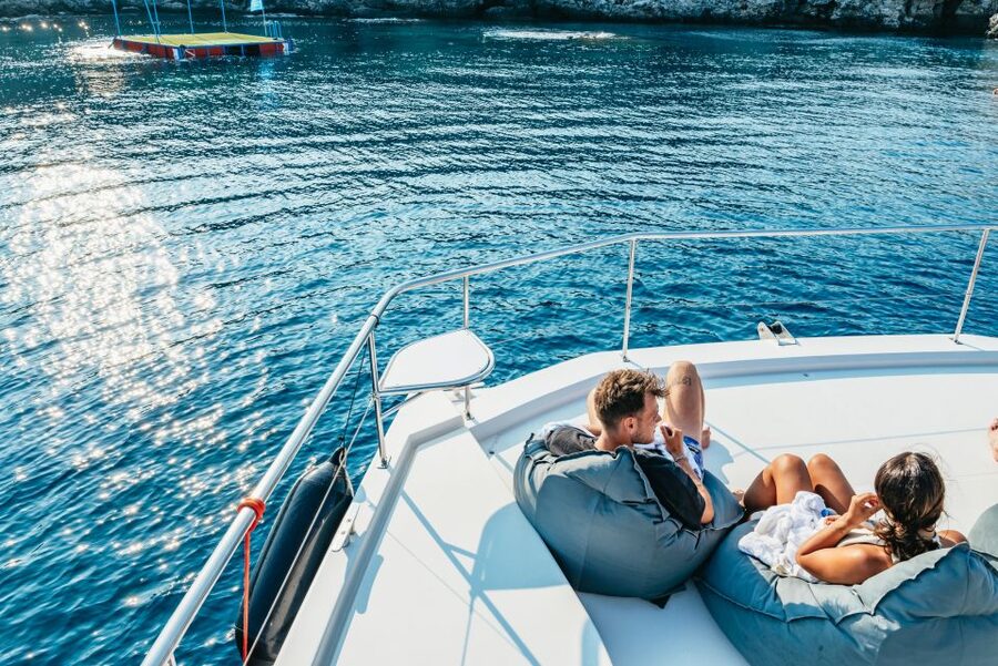 Rhodes: Sunset Catamaran Cruise with Dinner Buffet & Drinks - Sailing past Rhodes’ east coast