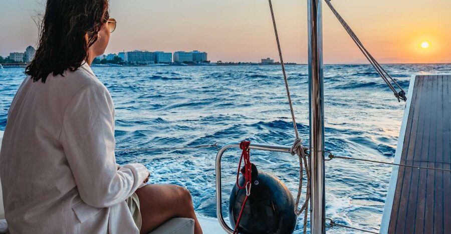 Rhodes: Sunset Catamaran Cruise with Dinner Buffet & Drinks - Practical tips for getting the most from it